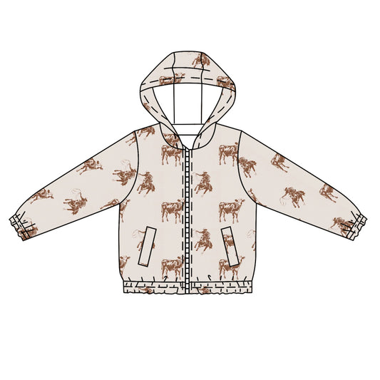 9.2 custom each style moq 5 eta 4-6week baby boys clothes riding horse hooded long sleeve top