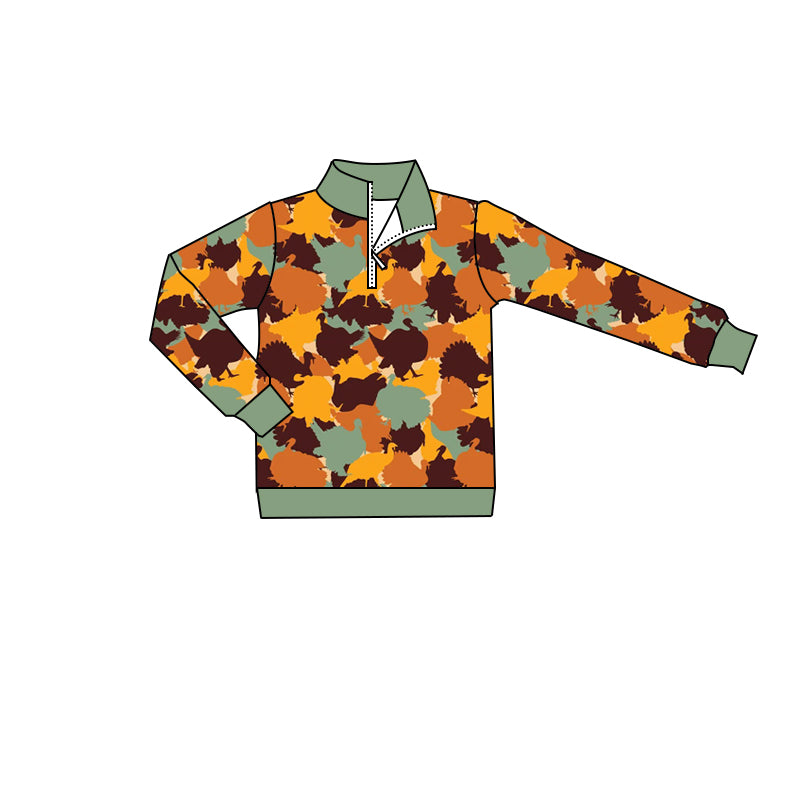 7.9 custom each style moq 5 eta 4-6week baby boys clothes orange long sleeve top