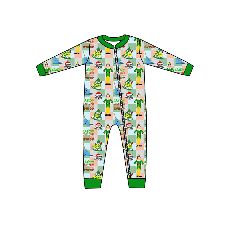 6.29 custom each style moq 5eta 4-6week Sibling Sister Christmas green baby boys sets and dress and rompers match family design