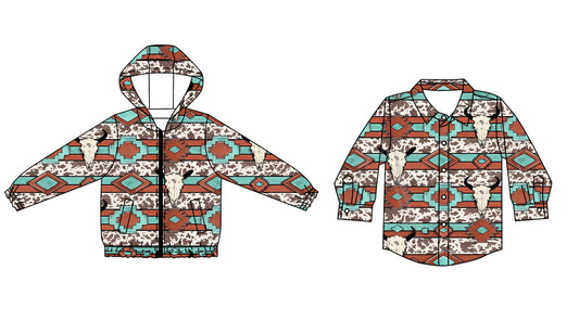 25.7.7 custom each style moq 5eta 4-6week Sibling Sister geometric baby boy hooded long sleeve top 1 and top 2 match family design