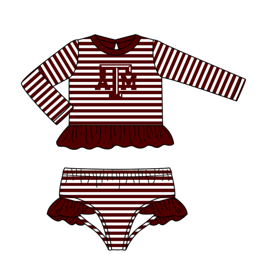 Custom moq 5 mix size milk silk summer teams baby girl boys clothes dark red short sleeve shorts sets and swimsuit and rompers series