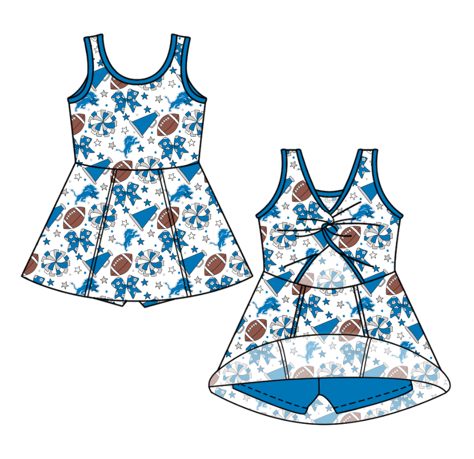 Custom moq 5 mix size milk silk summer teams Baby Girls Stars Bows Shorts Knee-Length Yoga Active Dress Clothing
