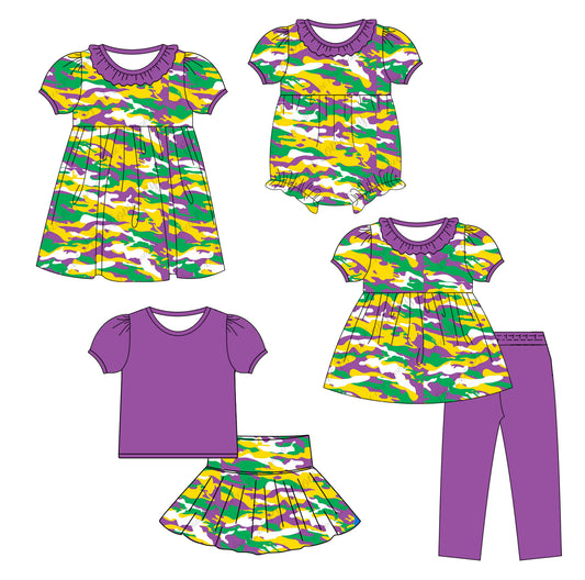 25.9.24 custom each style moq 8 eta 6-8week Sibling Sisters baby girl short sleeve pants sets and skirts sets and dress and rompers match family design