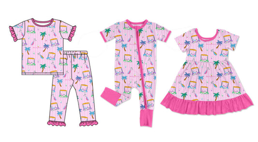 25.10.9 custom each style moq 8 eta 6-8week Sibling Sisters baby girl short sleeve pants sets and dress and rompers match family design