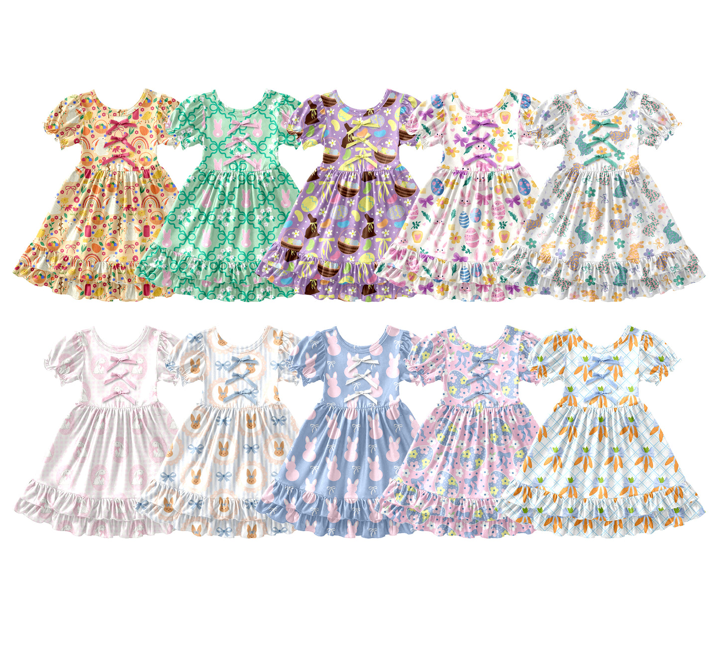 25.12.15 custom each style moq 5 eta 6-8week Sibling Sister baby short sleeve dresses 10 match design