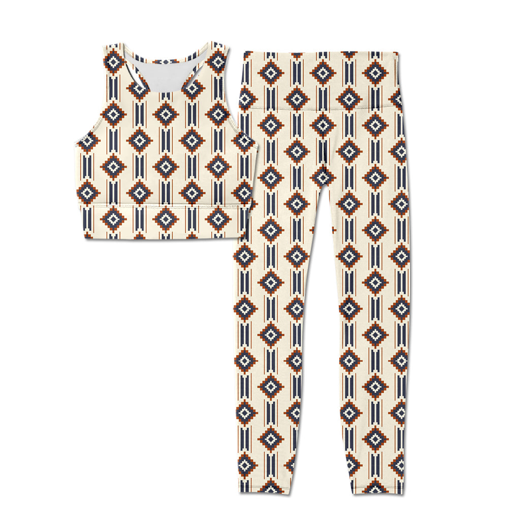 7.2 custom each style moq 5eta 4-6week Sibling Sister geometric Yoga Clothes baby girls clothes sets and adult pants sets
