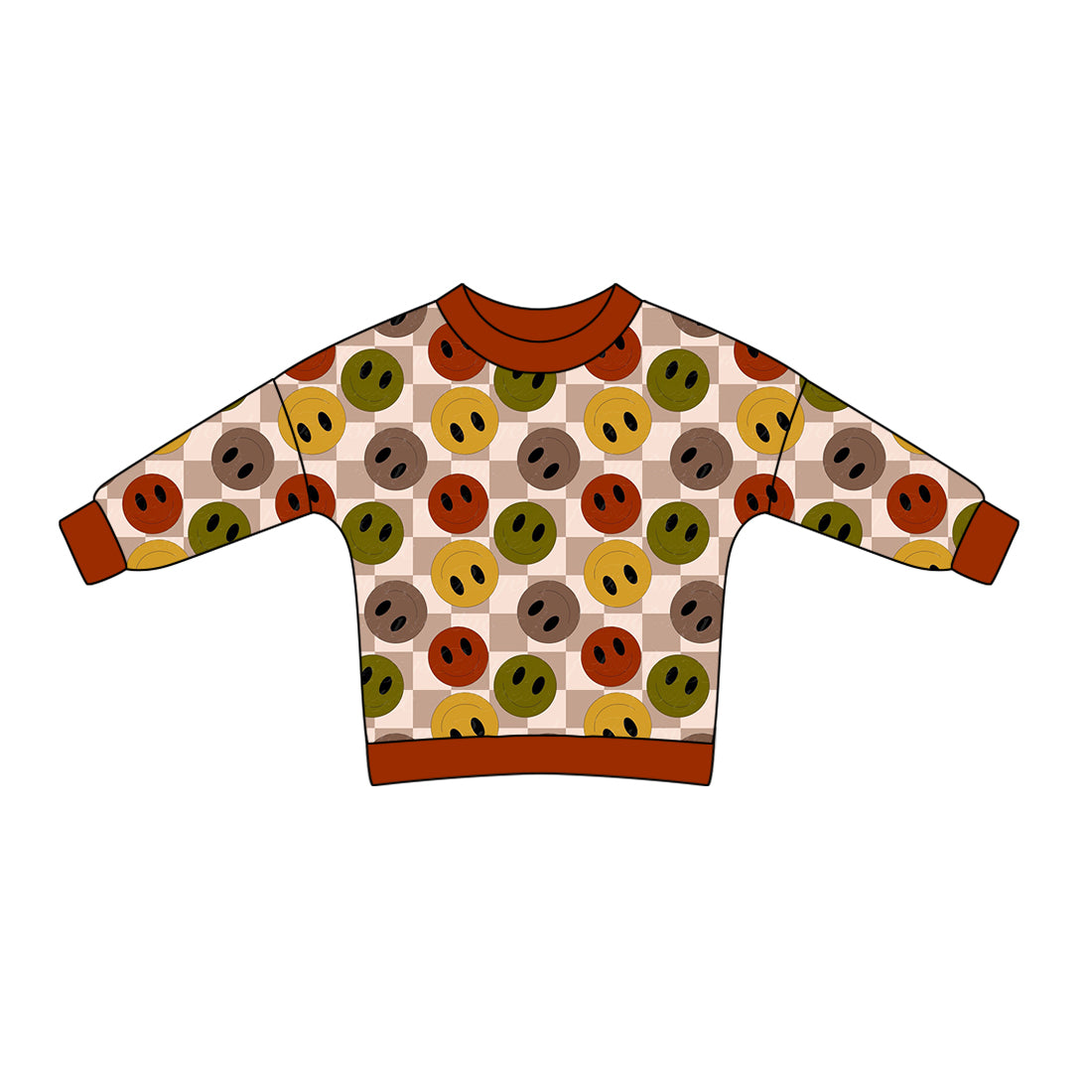8.26 custom each style moq 5 eta 4-6week Sibling Sister baby girls clothes smiley long sleeve top and long sleeve romper match family design