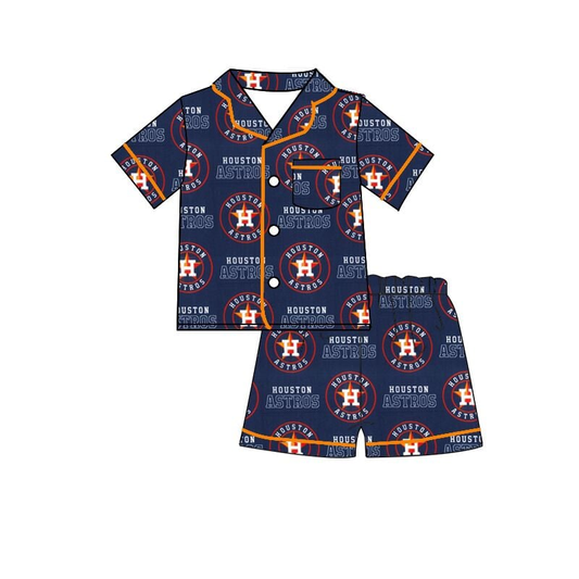 Custom moq 5 each style eta 6-7weeks baby boy clothes blue short sleeves shorts sets-25.9.1