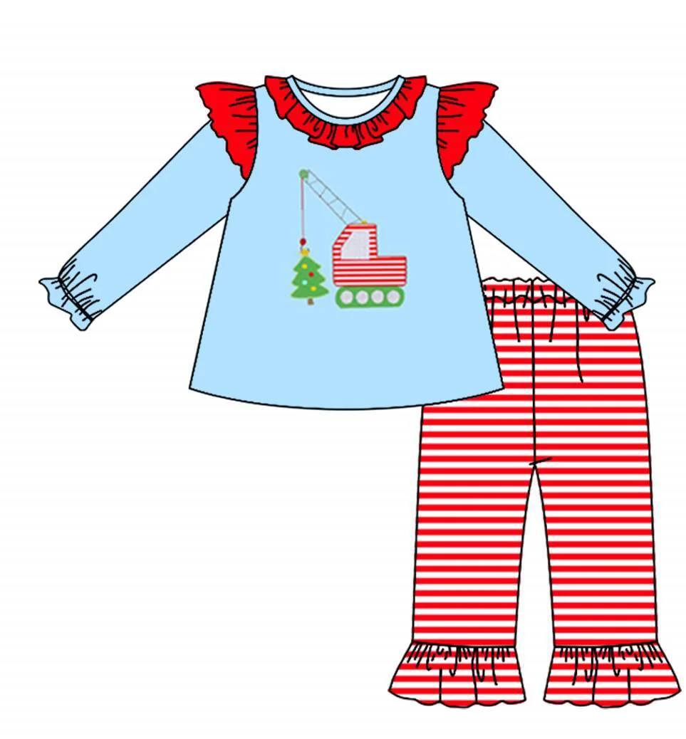 Custom moq 5 each style eta 6-7weeks baby girl clothes long sleeve pants set 2 and rompers 2-25.8.2
