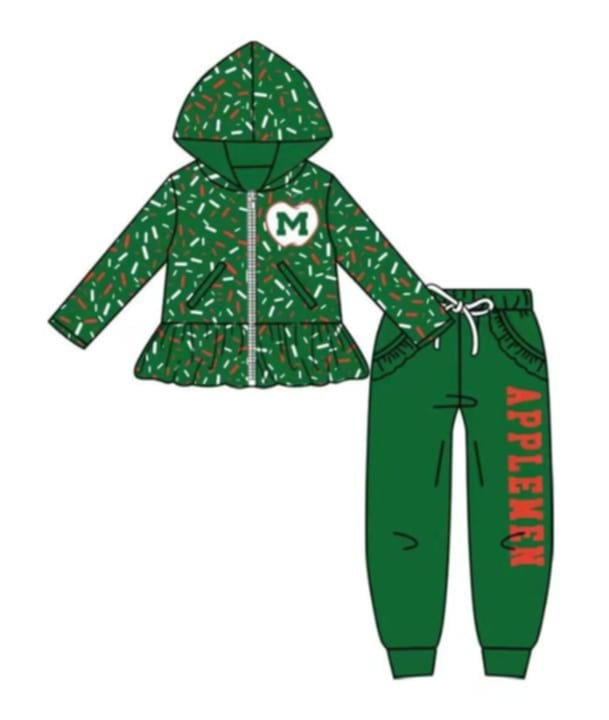 Custom moq 5 mix size milk silk Long-sleeved trousers and hat suit