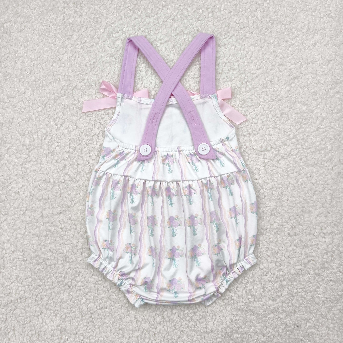 RTS NO MOQ baby girls clothes floral short sleeve Rompers Clothes Sets