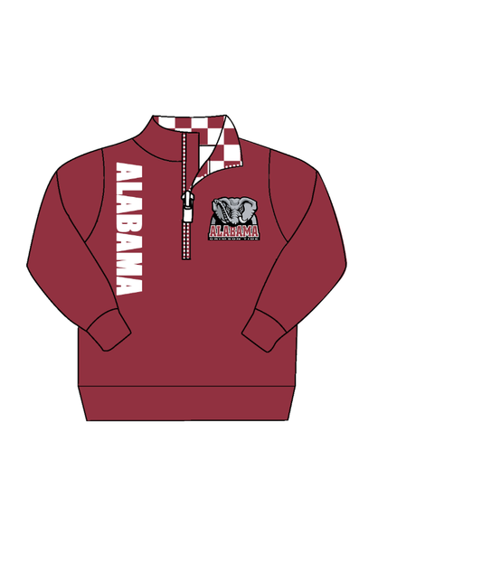 Custom moq 5 mix size milk silk summer teams baby boy clothes brick red long sleeve top-25.9.10