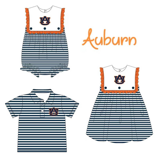 Custom MOQ 3 MIX SIZE ETA 6-7weeks Auburn Striped romper and skirt top