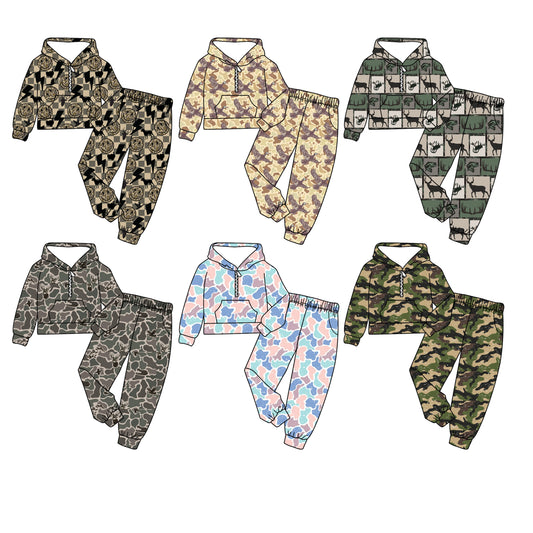 25.9.4 custom each style moq 5 eta 4-6week Sibling Sisters baby boy hooded long sleeve pants sets 6