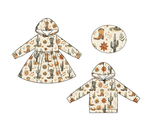 25.6.21 custom each style moq 5eta 4-6week Sibling Sisters boots baby girls long sleeve dress and top match family design