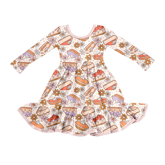25.8.1 custom each style moq 5 eta 4-6week Sibling Sisters cake baby girl long sleeve dress
