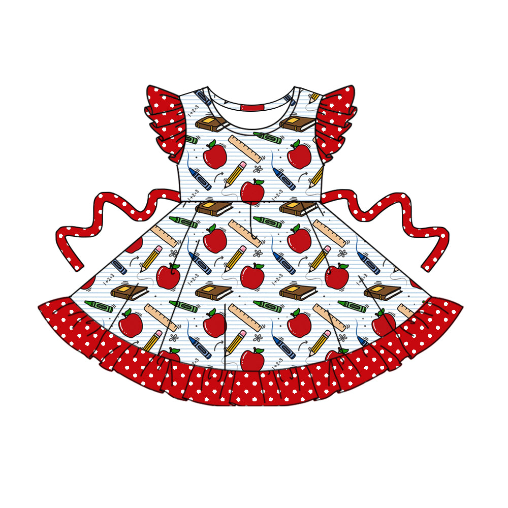 2.19 custom each style moq 5eta 4-6week Sibling Sister baby girl short sleeve dress and dress 3 match design