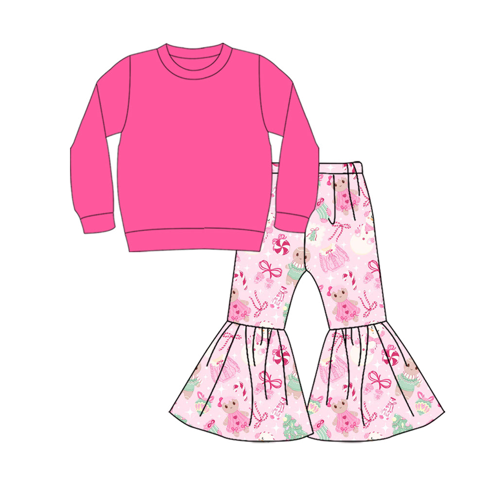 25.9.2 custom each style moq 5 eta 4-6week Sibling Sisters Christmas baby girl long sleeve pants sets 5