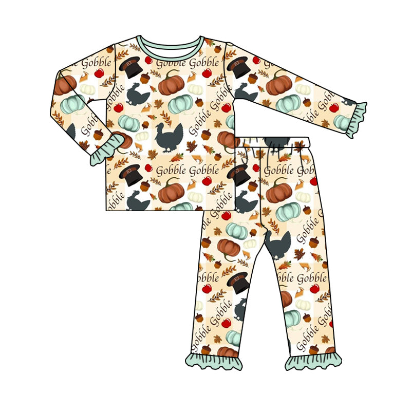 8.1 custom each style moq 5eta 4-6week Sibling Sister pumpkin baby girls sets and dress and rompers match family design