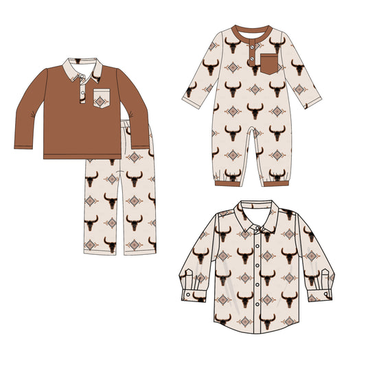 25.8.16 custom each style moq 5eta 4-6week Sibling Sisters cow head baby boy long sleeve pants sets and romper and top match family design