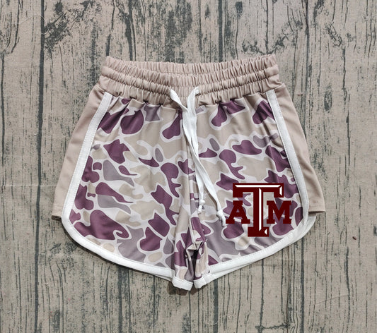 Custom moq 5 mix size milk silk baby kids clothes team camouflage summer shorts-25.11.20