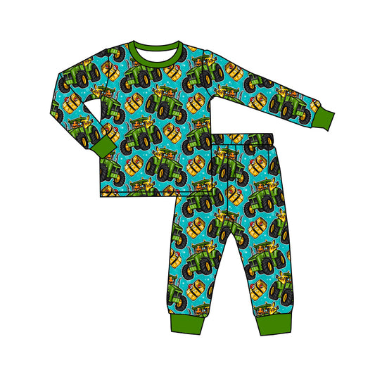 9.24 custom each style moq 5eta 4-6week Sibling Sister green baby boys sets and rompers match family design