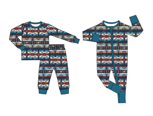 25.5.7 custom each style moq 5eta 4-6week Sibling Sisters geometric baby boy long sleeve pants sets and rompers match family design