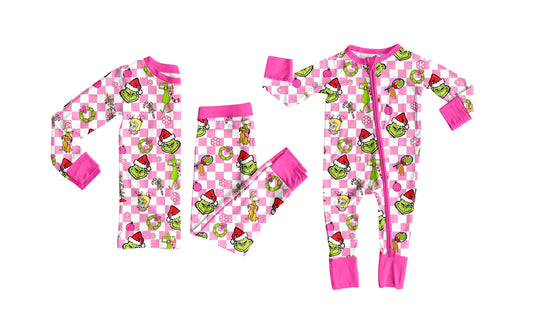 25.7.29 custom each style moq 5eta 4-6week Sibling Sister Christmas baby girl long sleeve pants sets and rompers match family design