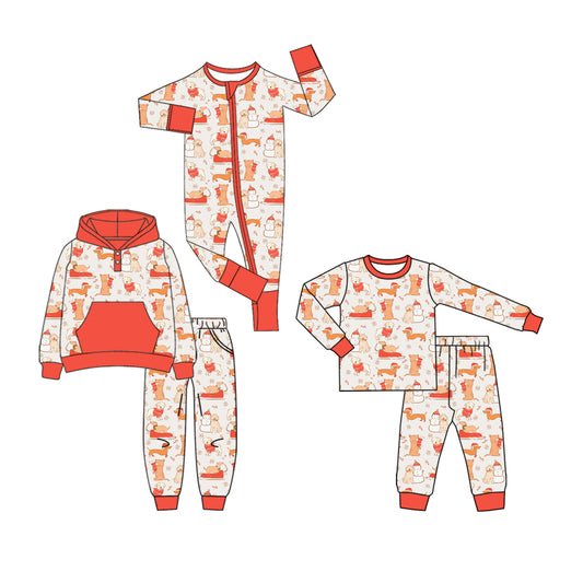 25.7.10 custom each style moq 5eta 4-6week Sibling Sisters Christmas baby boy long sleeve pants sets 1 and sets 2 and rompers match family design
