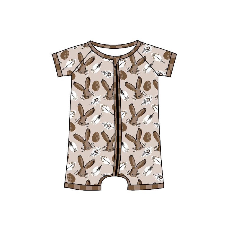 10.15 custom each style moq 5eta 4-6week Sibling Sister rabbit baby boys short sleeve shorts sets and rompers match design