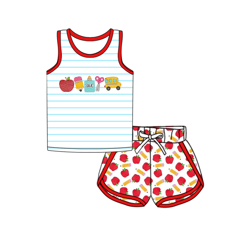 3.5 custom each style moq 5eta 4-6week Sibling Sister baby girls short sleeve set and set 5 match design