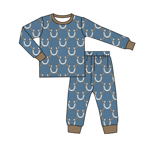 9.23 custom each style moq 5eta 4-6week Sibling Sister blue baby boys sets and rompers match family design
