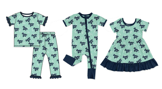 12.5 custom each style moq 5eta 4-6week Sibling Sister Daddy Girl baby girl sets and dress and rompers match family design