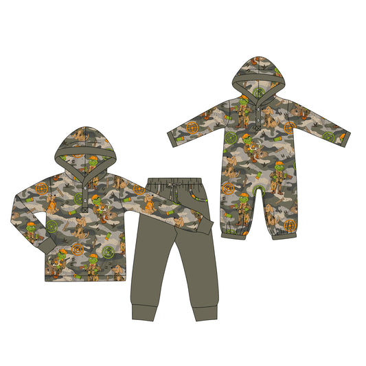 25.8.25 custom each style moq 5eta 4-6week Sibling Sisters puppy baby boy clothes long sleeve pants sets and romper match family design