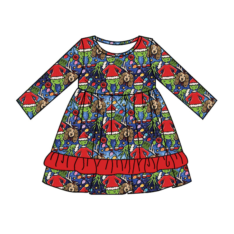 8.13 custom each style moq 5eta 4-6week Sibling Sister Christmas baby girl sets and dress and rompers match family design