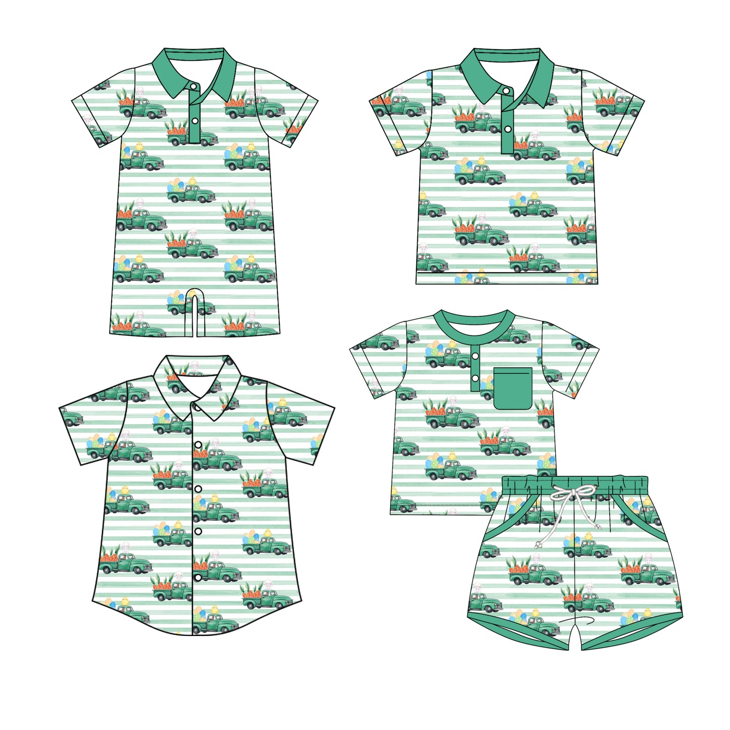 25.11.7 custom each style moq 5 eta 6-8 week Sibling Sister easter baby boy short sleeve shorts sets and boy rompers and top 2 match family design
