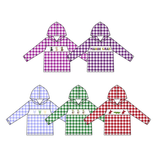 25.9.12 custom each style moq 5eta 4-6week Sibling Sisters baby girl hooded long sleeve top 5 match family design
