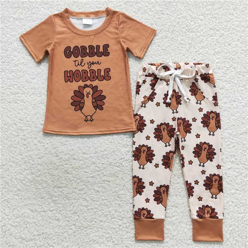 Sibling Kids Thanksgiving Turkey Apple Pie Hoodie Set & Ruffle Dress Collection (Copy)