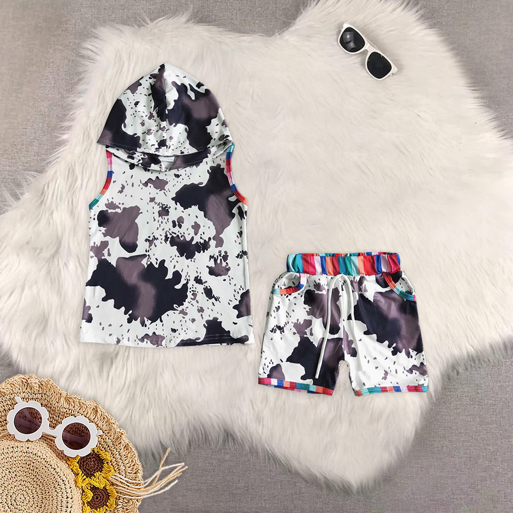 RTS NO MOQ Baby boy clothes Short Sleeve shorts Suit
