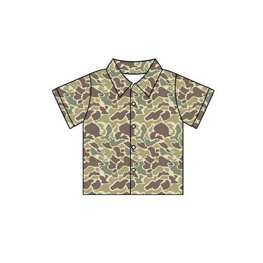 10.3 custom each style moq 5 eta 4-6week baby girls clothes camouflage short sleeve top