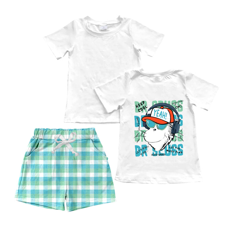 11.28 custom each style moq 5eta 4-6week Sibling Sister dr seuss baby girl short sleeve shorts sets 1 and sets 2 match design