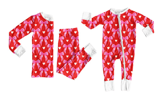 25.10.1 custom each style moq 8 eta 6-8week Sibling Sisters love bow baby girl clothes long sleeve pants sets and romper match family design