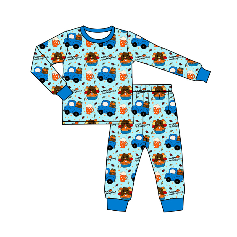 7.1 custom each style moq 5eta 4-6week Sibling Sister turkey blue baby boys sets and rompers match family design