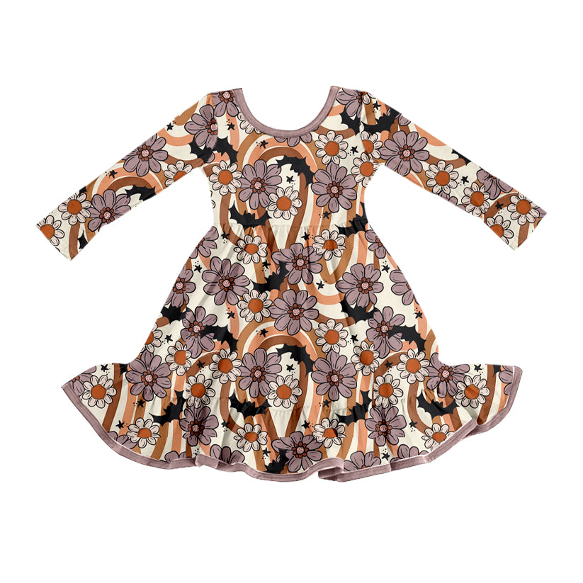25.8.1 custom each style moq 5 eta 4-6week Sibling Sisters floral baby girl long sleeve dress
