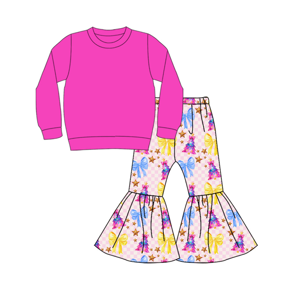 25.9.2 custom each style moq 5 eta 4-6week Sibling Sisters Christmas baby girl long sleeve pants sets 5