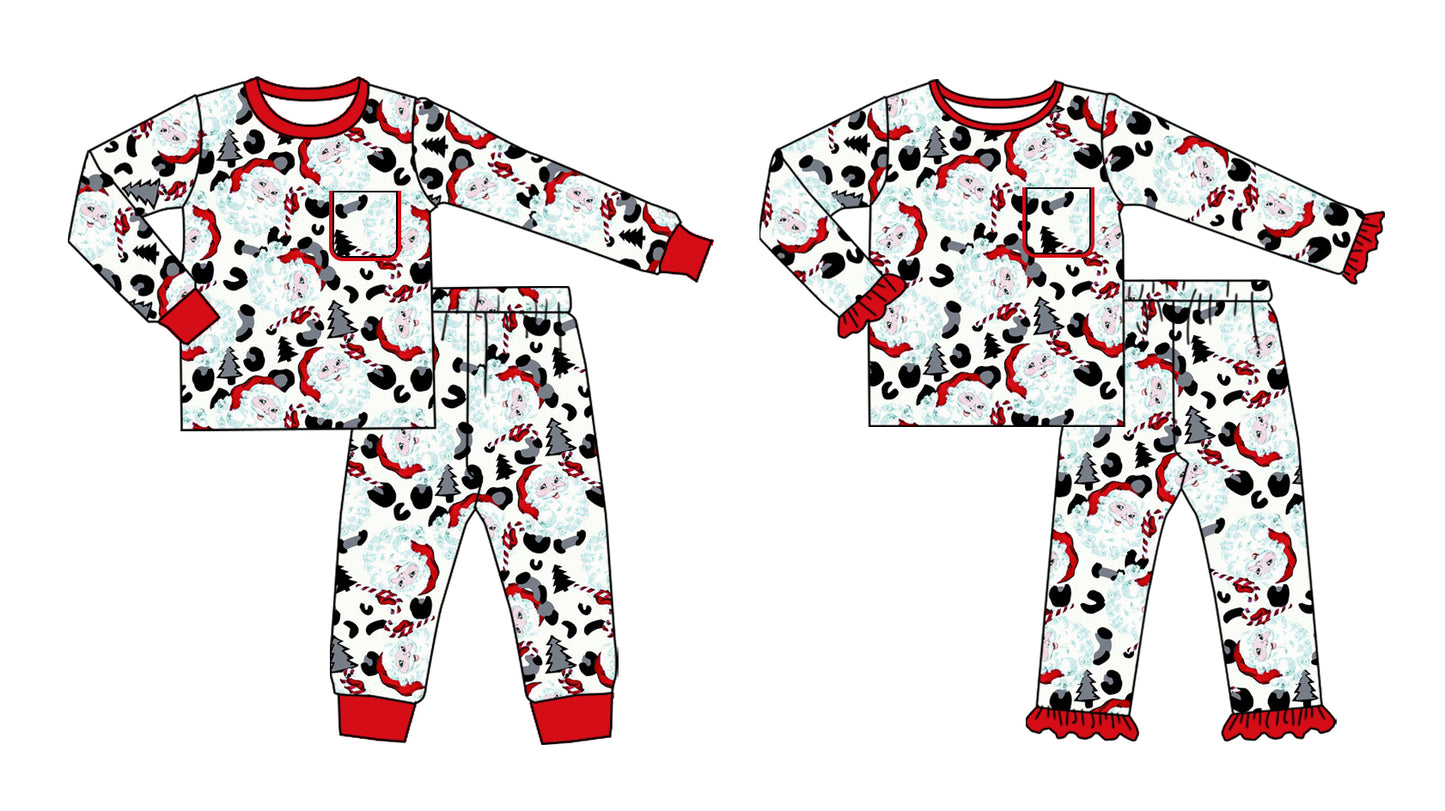 25.7.23 custom each style moq 5eta 4-6week Sibling Sisters Christmas baby boy long sleeve pants sets 1 and sets 2 match family design