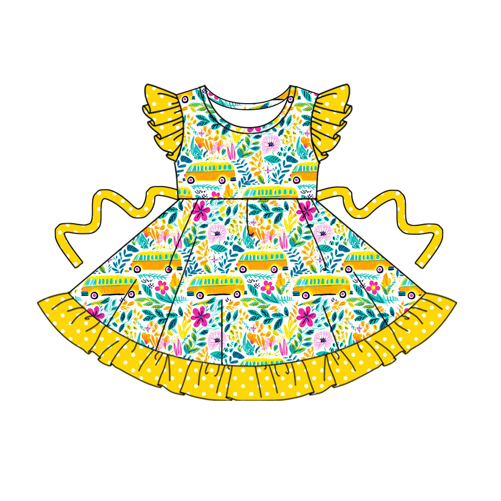 2.19 custom each style moq 5eta 4-6week Sibling Sister baby girl short sleeve dress and dress 3 match design