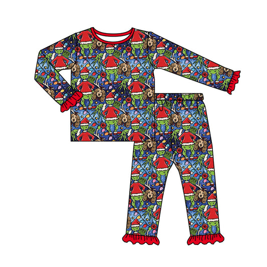 8.13 custom each style moq 5eta 4-6week Sibling Sister Christmas baby girl sets and dress and rompers match family design