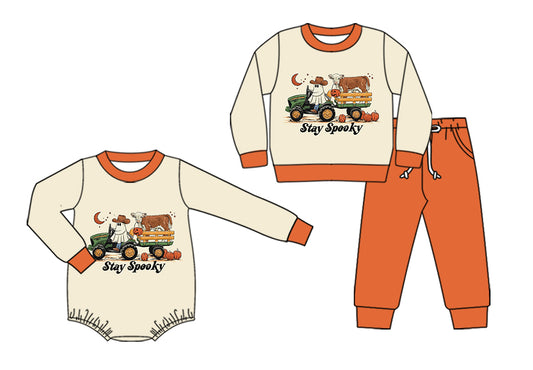 25.6.10 custom each style moq 5eta 4-6week Sibling Sisters baby boy long sleeve pants sets and rompers match family design