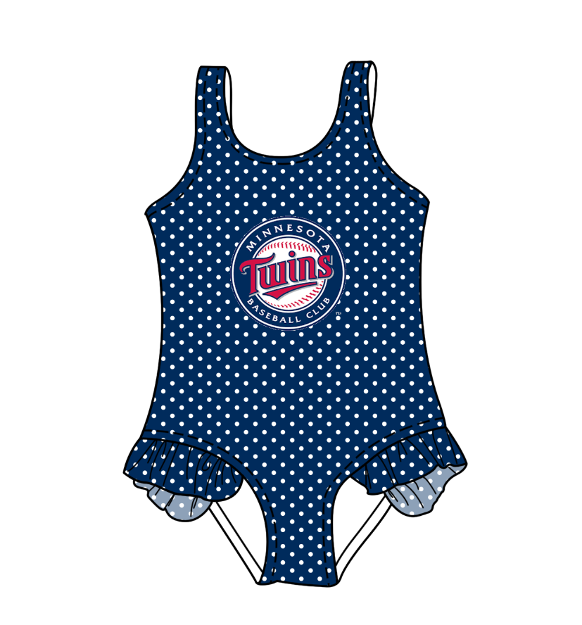 Custom moq 5 mix size milk silk summer teams Blue Baby Girl Sleeveless Polka Dot Lace Onesie Swimsuit Cute Summer Beachwear for Little Girls
